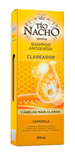 Shampoo Antiqueda Clareador Tio Nacho 200ml