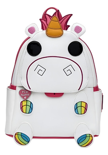 Loungefly Fluffy Unicornio Mini Backpack Mi Villano Favorito Color Blanco