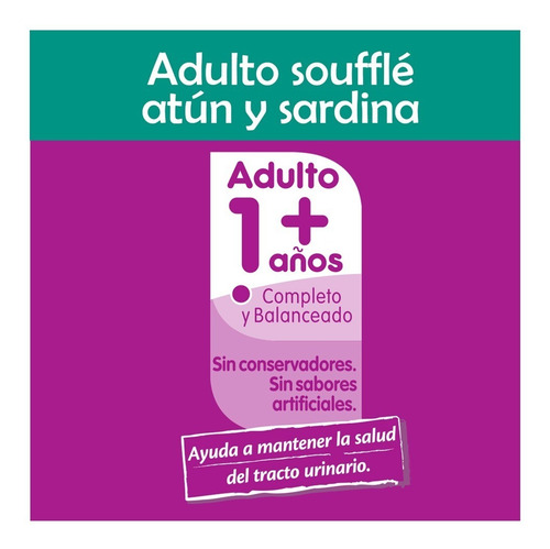 Whiskas Alimento Húmedo Gato Soufflé Atún Y Sardina 8 Sobres