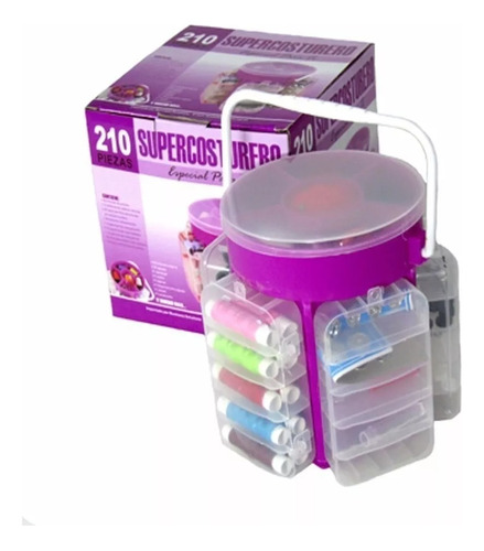 Organizador Super Costurero Set Costura 210 Piezas