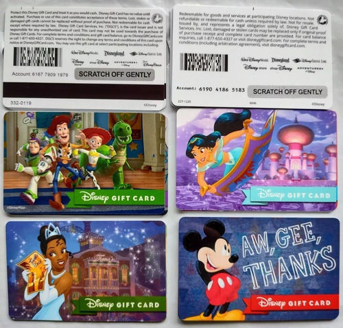 Lata Cajita Original Disney Parks Con Tarjeta Y Mapa (Usado)