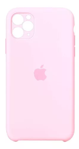 Carcasa Silicona Cubre Cámara iPhone 11 Pro Rosado