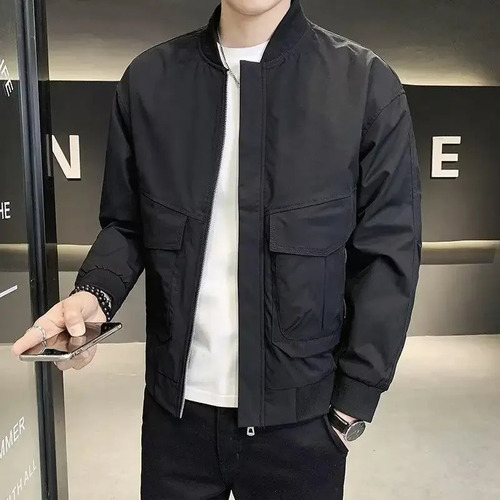 Chaqueta Casual Con Cremallera Para Hombre, Ropa De Abrigo O