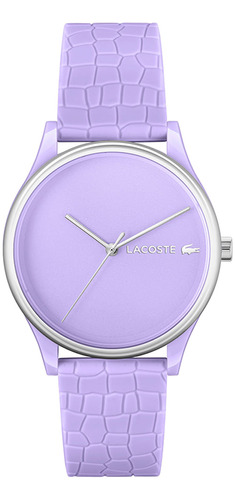 Reloj de mujer Lacoste de caucho lila 2001284