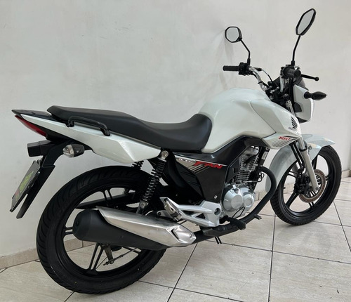 Imagem 2 de 24 de Honda Cg 160 Fan Flex 2018 Branca