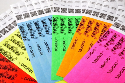 Imagen 2 de 9 de Pulseras Identificación Fiestas Eventos Entradas Ok Creativo