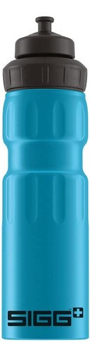 - Botella De Agua Deportiva De Aluminio Azul  Tapa D...