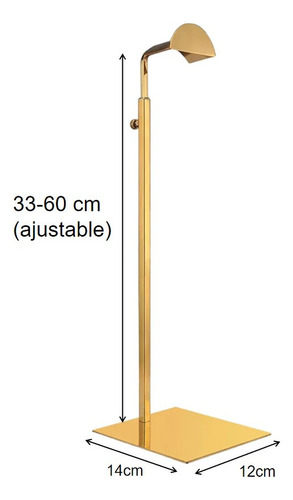 . Soporte De Bolsa Para Soporte De Monedero Ajustable Dorado
