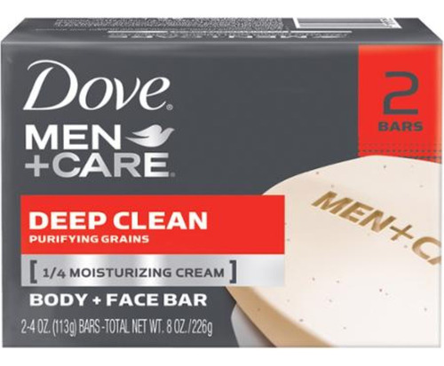 Dove Men+care - Barra Corporal Y Facial, Limpieza Profunda .