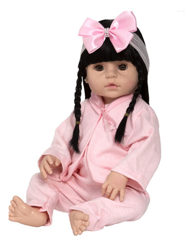 Bebê Reborn Laura Morena Baby Alive 100% Silicone Realista