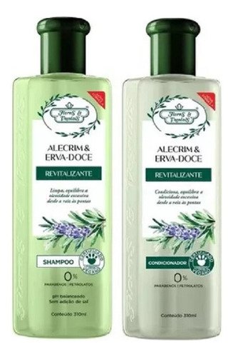 Kit Flores E Vegetais Alecrim E Erva Doce Shampoo E Cond