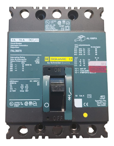Interruptor Termomagnetico Fal 36070