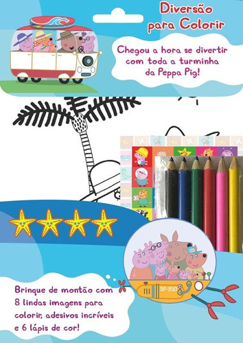 Livro: Peppa Pig - Diversão para Colorir, de ENTERTAINMENT ONE UK LIMITED. Série Indefinido On Line Editora, capa mole, edição 1 em português, 2020