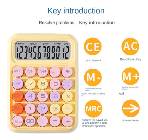 P Calculadora De Colores, Teclado Mecánico, Computadora De