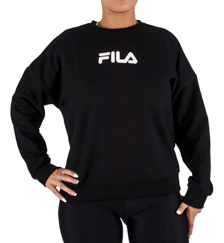 Buzo Fila Riley Negro Mujer | Cuotas sin interés