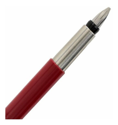 Parker Vector Kit Caligrafía Pluma Fuente Rojo + 3 Plumillas
