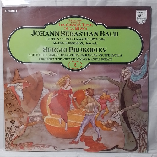 Lp Johann Sebastian Bach Sergei Prokofiev Maurice Gendron