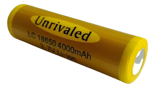 Batería Recargable 18650 Unrivaled Con Teton 3.7v 4000mah