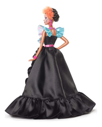 Muñeca Barbie Día De Muertos 2024 Con Vestido Negro