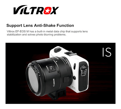 Adaptador Viltrox Para Lente De Enfoque Automático Ef-eos M