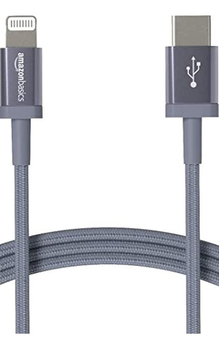Amazon Basics Cable De Carga Usb-c Para Relámpago, Cable Tre