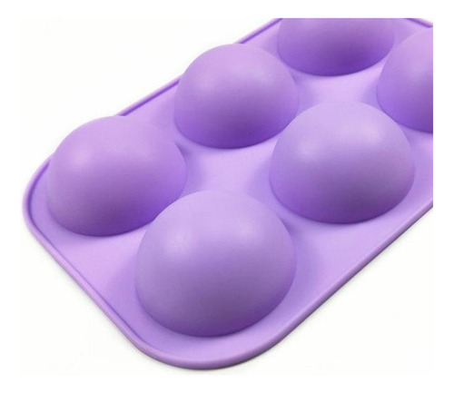 6 Agujeros De Media Esfera De Silicona Para Hornear Moldes