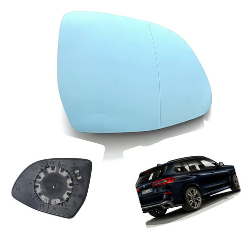 Luna Espejo Azul Der Compatible Con Bmw X5 2014-2023