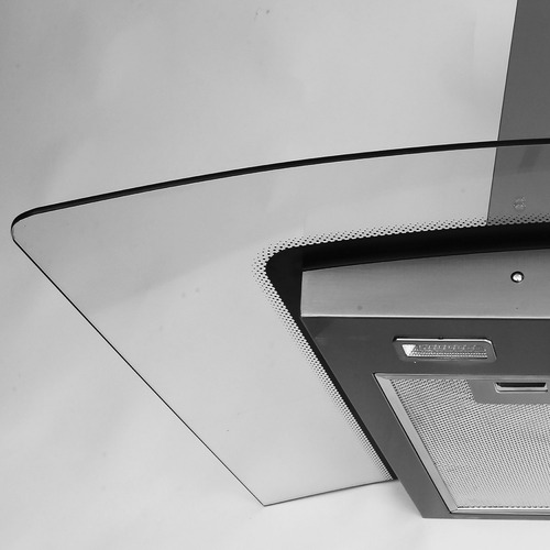 Extractor purificador de cocina Llanos LCD Arcus ac. inox. de pared 90cm x 7.8cm x 52cm acero 220V