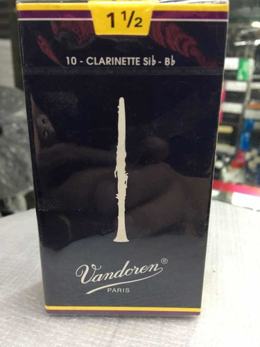 Palheta Vandoren Clarinete Sib-bb N° 1,5 C/ 10 Unidades