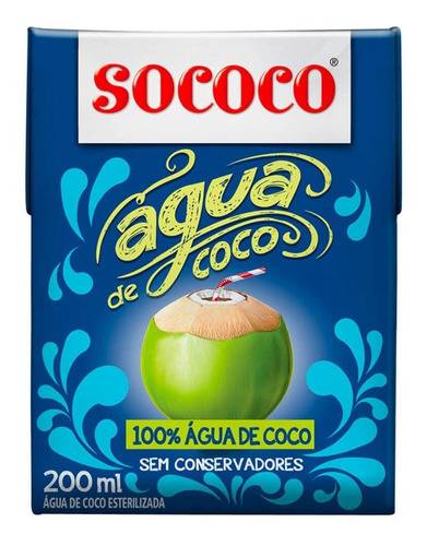 Água De Coco Sococo 200ml