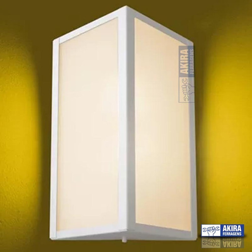 Arandela Lustres Ideal 285 Bolt Triangular Parede Branco