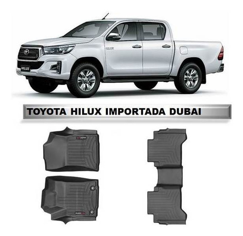 Weathertech Alfombra Bandeja Toyota Hilux Dubai Importada