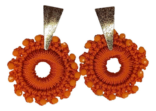 Aretes Candonga Crochet Mandala