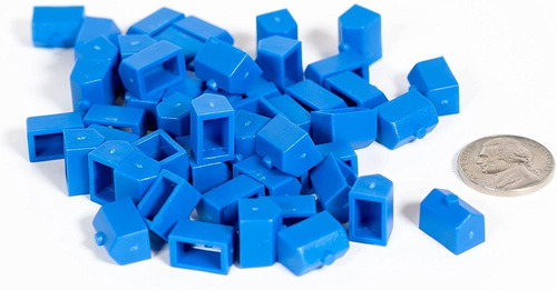 Casas: Color Azul Monopoly Reemplazo De Plástico Casa (color