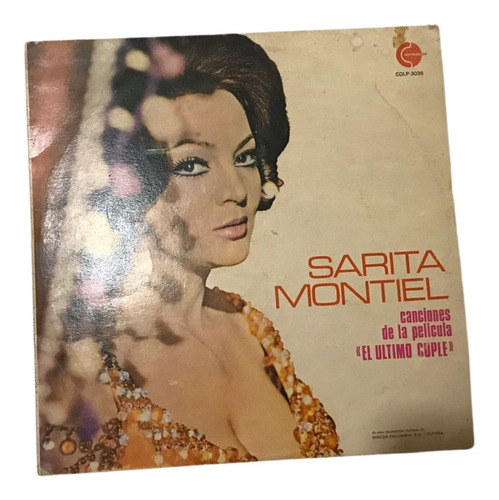 Disco Lp Sarita Montiel Canciones Pelicula  El Último Cuple 
