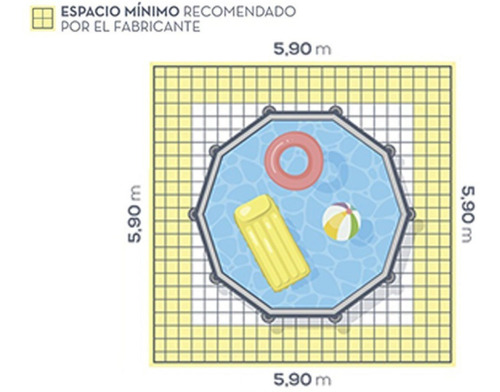 Imagen 7 de 10 de Piscina Redonda 19156l C/ Bomba Intex Exterior Premium