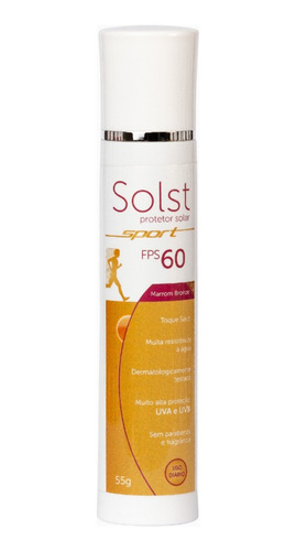 Solst Sport Fps 60 Protetor Solar Toque Seco Marrom Bronze