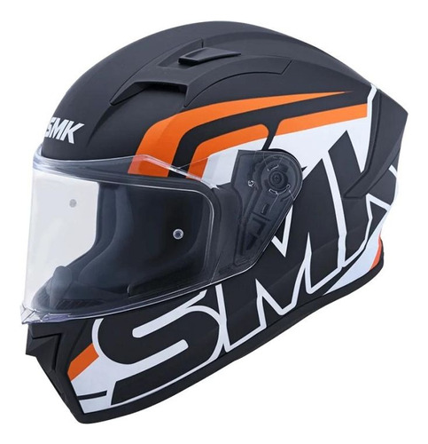 Casco Moto Smk Stellar Stage Ma217 Integral Certificado Negr