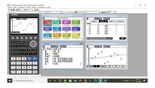 Imagen 3 de 3 de Software Emulador Casio Para Graficadora Fa-cg1sa