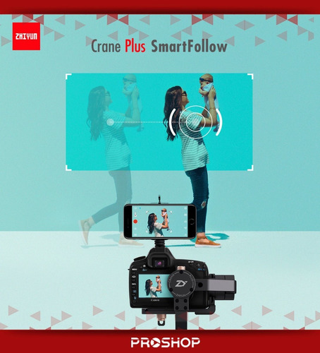 Estabilizador Gimbal Zhiyun Crane Plus Camara Reflex Steady Color Negro