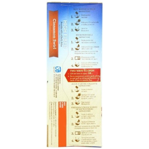 Avena Quaker Instantánea, Alta En Fibra, Canela Remolino, Ce