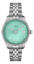 Comprar Reloj Mujer Tissot T156.210.11.091.00 Ballade Correa Plateado Bisel Plateado Fondo Turquesa