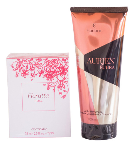 Presente Dia Das Mães Floratta Rose + Creme Aurien Rubra Perfume Floral
