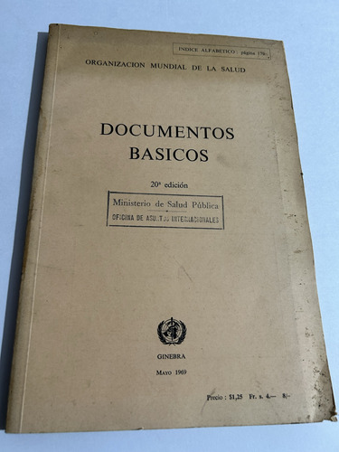 Libro Documentos Básicos - Oms - Muy Buen Estado