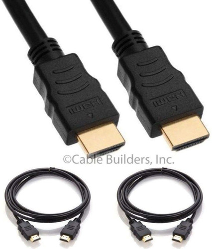 Cable Builders Cable Hdmi Corto [paquete De 2], Uhd Ultra Hi