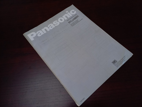 Manual De Videocassettera Panasonic J48 Original Olivos Zwt (Usado)