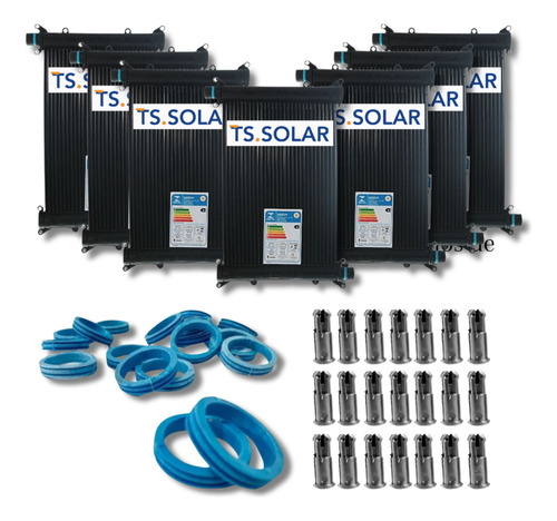 Kit 44 Pinos 25 Oring 10 Placas 3 Mt Solar Reparos Piscin