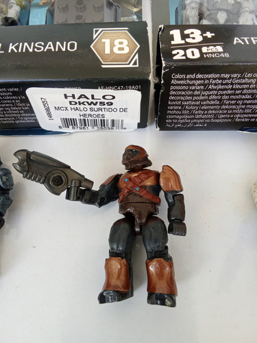 Lote Mega Halo: Mongoose, Atriox, Lt. Colonel Kinsano, 3 Fig 79 3 Personajes (Usado)