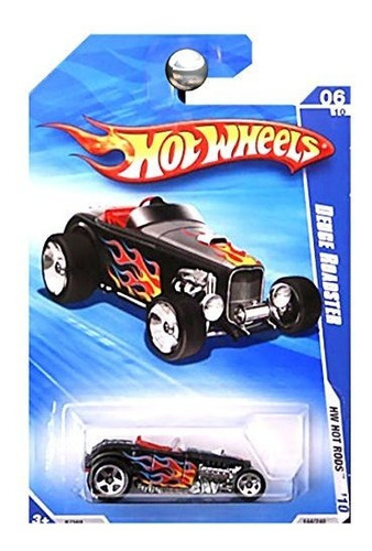 2010 Hw Hot Rods Negro Con Llamas 06 De 10 Deuce Zd4ws