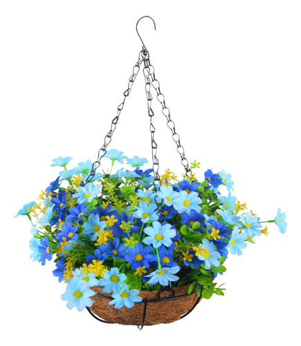 Cesta Colgante De Flores De Margaritas Artificiales, Planta
